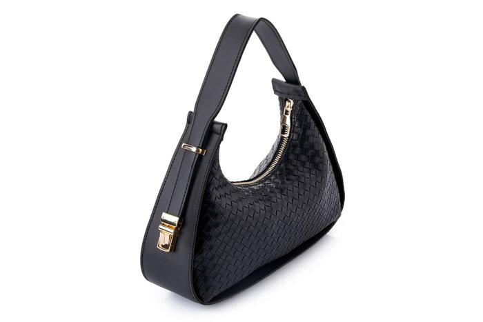 Lucky Bees Bolso de Mano Weave Anthracite